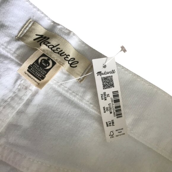 Madewell Low-Slung Baggy Jeans in Pure White size 26 - Picture 12 of 12